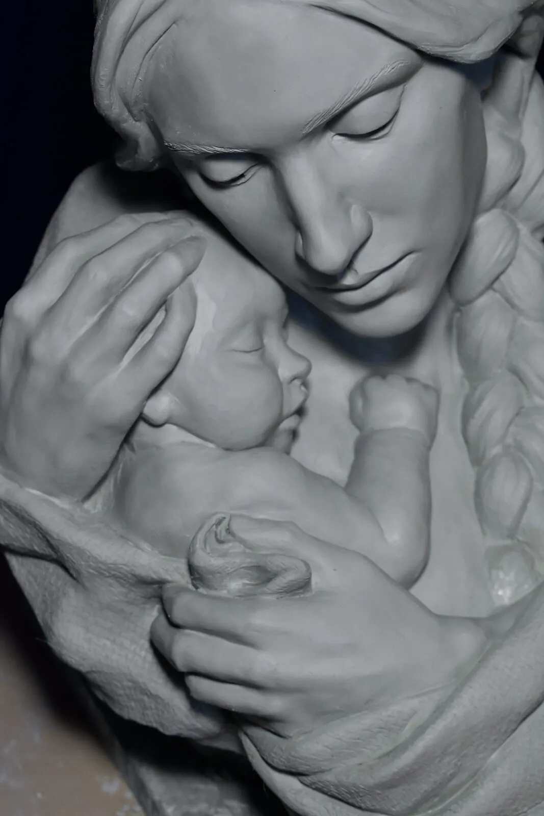Madonna and Child, detail view